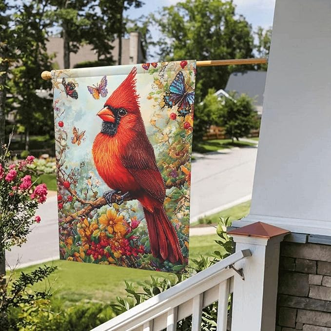 Bird Garden Flag 12x18 In Double Sided Yard Flags Lawn Sign Decor No Flagstand