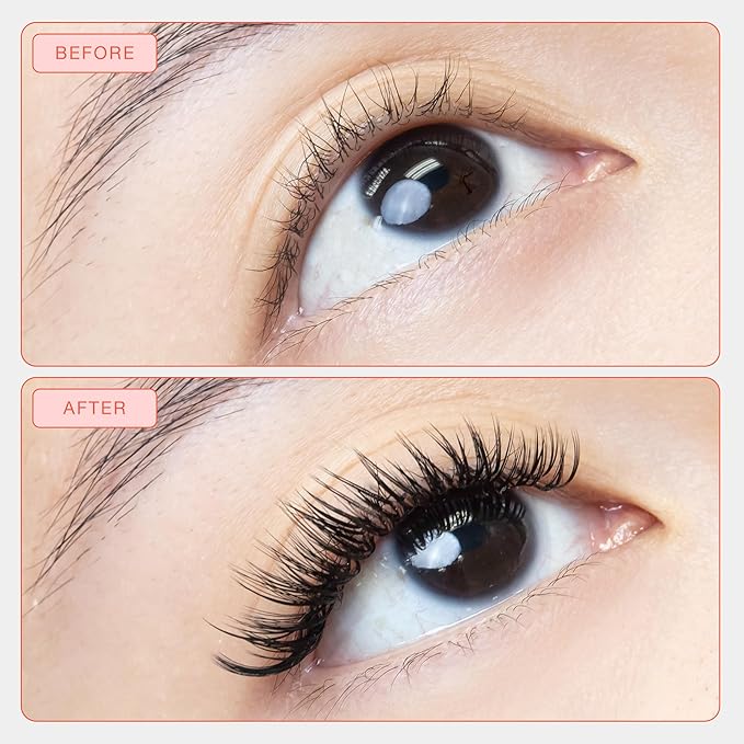 Curacoro LashFolio Wet Promade Fans, Handmade Volume Eyelashes, 5D To 10D, C CC D Curl, 0.03~0.07 mm, 8-13mm Mix Length, Professional Long-Lasting Promade Lash Fans (5D-0.07 D 8mm-13mm)