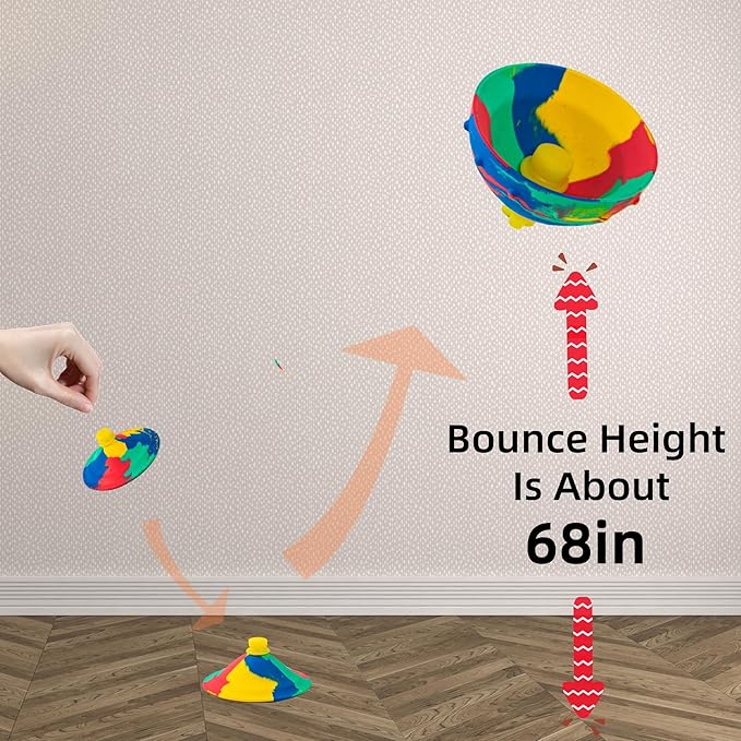 12Pcs Bounce Bowls Camouflage-Jumping Bounce Fidget Toy for Party School-Fidget Balls for Kids-Pop Up Toy-Back-to-School Gifts-Goodie Bag Stuffers-Party Favors-Perfect Anxiety Toy