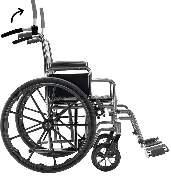 Wheelchair Handle Extenders,Adjustable Stroller Extension Rack,Universal Handlebar Extension Push Bar for Wheel Chair & Indoor Exercise Bike for Adults-2 Pack