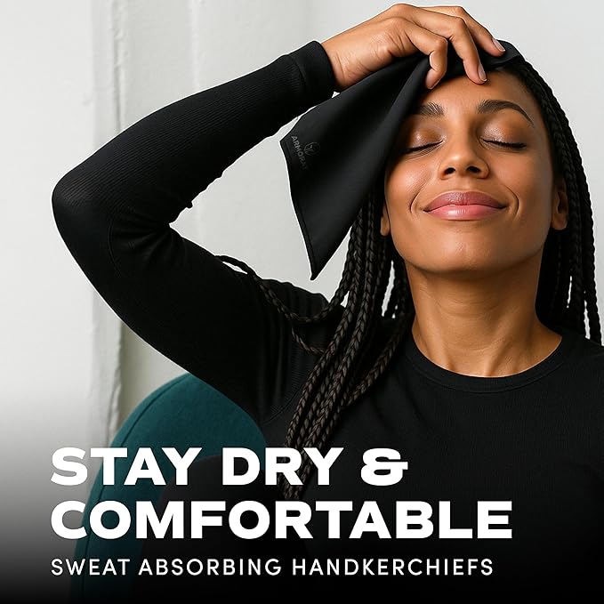 ARMORAY Sweat Absorbing Towel Handkerchief – Quick-Dry Microfiber Gym Towels for Face, Hands & Body – Workout Towel for Men, Sport Rag, Perfect for Tennis, Pickleball & Sauna Use by Women