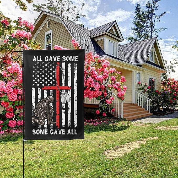 Flag 4th of july ALL GAVE SOME Flag MEMORIAL DAY Flags for Outside 12.5x18 Inch Garden Flag Farmhouse Yard Indoor/Outdoor Decoration Banner Decor Gifts
