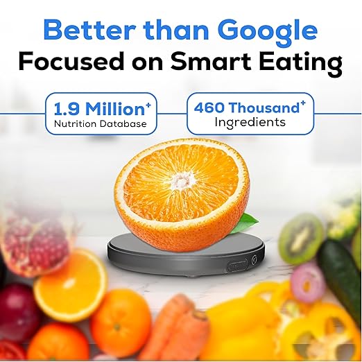 Food Scale, Portable, Rechargeable Travel Size. Smart Calories Calculator for Weight Loss, Nutrition, Diabetes, Meal Prep, Diet - Pocket Digital Coffee Scales - Free GOURMETMILES App