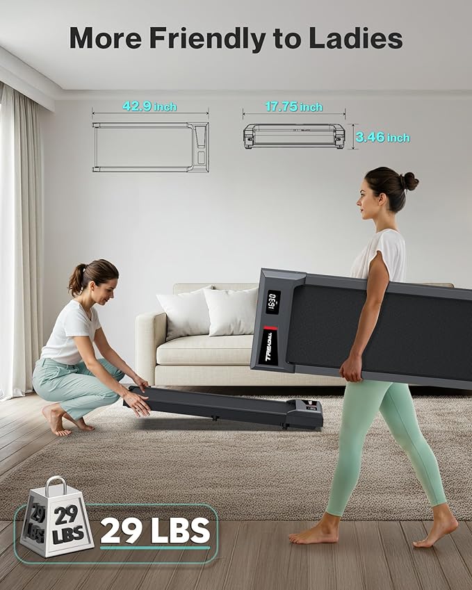 COZYINN 10% Incline Walking Pad - 2.5HP 4MPH/7.6MPH 265/340+lb Capacity Treadmills for Home, Portable Foldable Adjustable Incline Treadmill with Wide Running Area, Mute Control, Works with KINOMAP