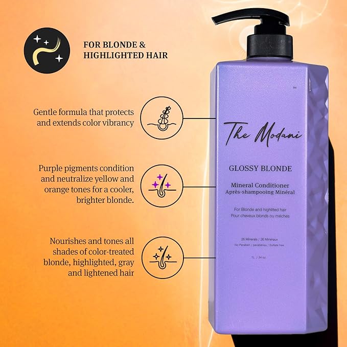 Glossy Blonde Shampoo & Conditioner (34oz/1 Liter)