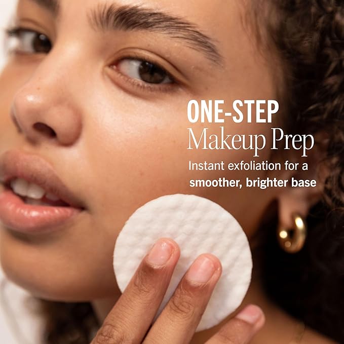 First Aid Beauty - Facial Radiance Pads with Gycloic & Lactic Acids – Daily Exfoliating Pads with AHA that Help Tone & Brighten Skin – Makeup Routine Prep - Compostable for Daily Use – 28 Count