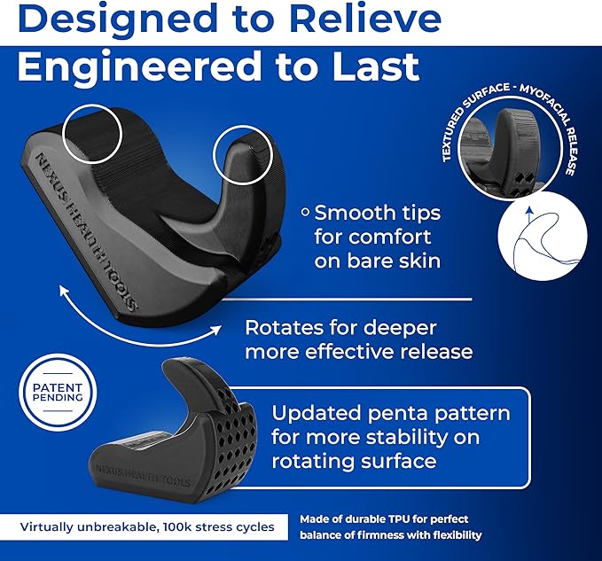 Core Nexus - Rotating Psoas & Iliacus Release Tool | Hip Flexor Mobility | All-in-One Lower Back & Sciatica Pain Relief | Muscle Recovery | Performance Enhancement | Black