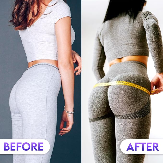 Wide Fabric Resistance Bands for Working Out | 3 Strength Level Non-Slip Exercise Booty Bands for Women & Men | Comes with a Bag and Tape Measure | for Gym, Yoga, Pilates