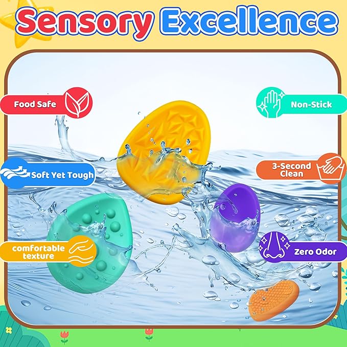 Sensory Fidget Toys for Kids Adults 12 PC Silicone Worry Stone Travel Toy for Autism ADHD Teens Calm Down Quiet Anxiety Fidgets for Classroom Stress Toy Christmas Stocking Stuffer Gift for Kid Toddler