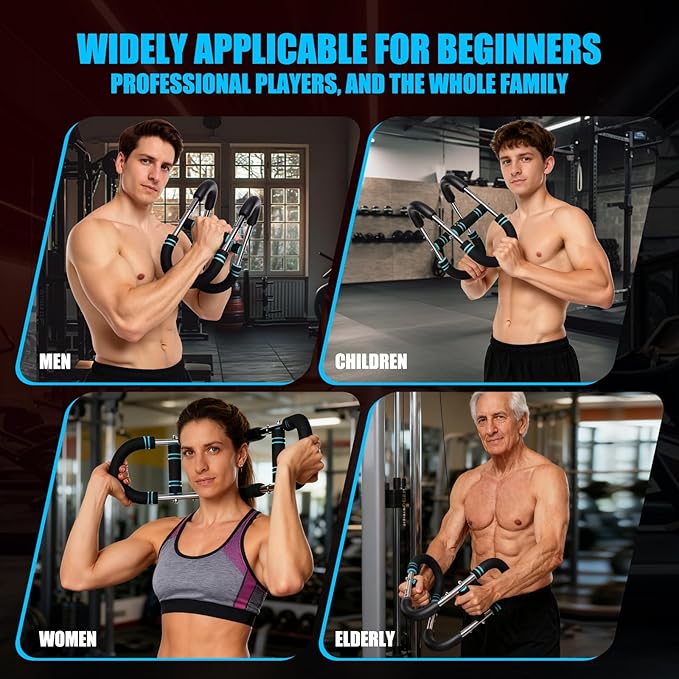 Premium Twister Arm Trainer, Adjustable 40-100lb Chest Workout Equipment for Men & Women, Portable Detachable Design for Home Gym, Arm Chest and Shoulder Muscle Strength Exerciser Training