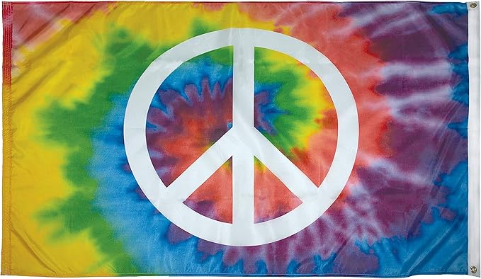 FlagSource Peace Sign Decorative Nylon Flag, Made in USA, 4x6'
