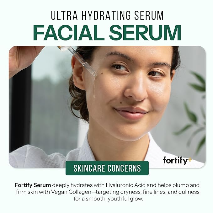 Fortify+ Natural Bacteria Fighting Skincare - Facial Serum - Moisturizing & Rejuvenating | Protects & Revives | Clean Beauty | Made in Korea - 50ML