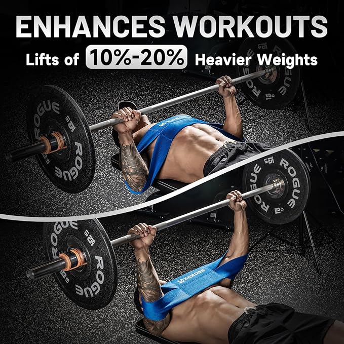KCROSS Bench Press Band for Men and Women, Weight Lifting Bench Press Band, Push Up Exercise Bench