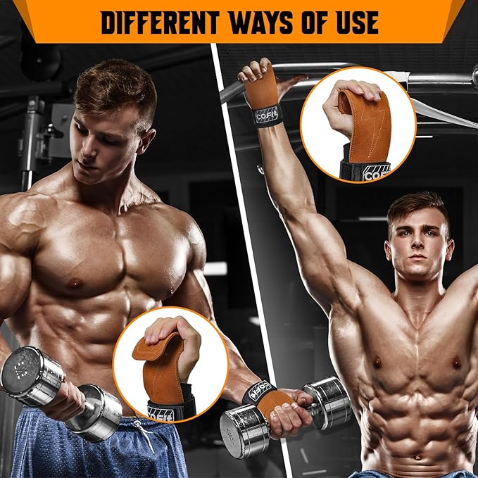 COFIT Wrist Straps for Weightlifting, Workout Wrist Wraps with Dual-Layer Oxford Leather, Enhanced Grip for Optimal Hand and Wrist Protection, Gym Lifting Straps for Deadlift and Powerlifting