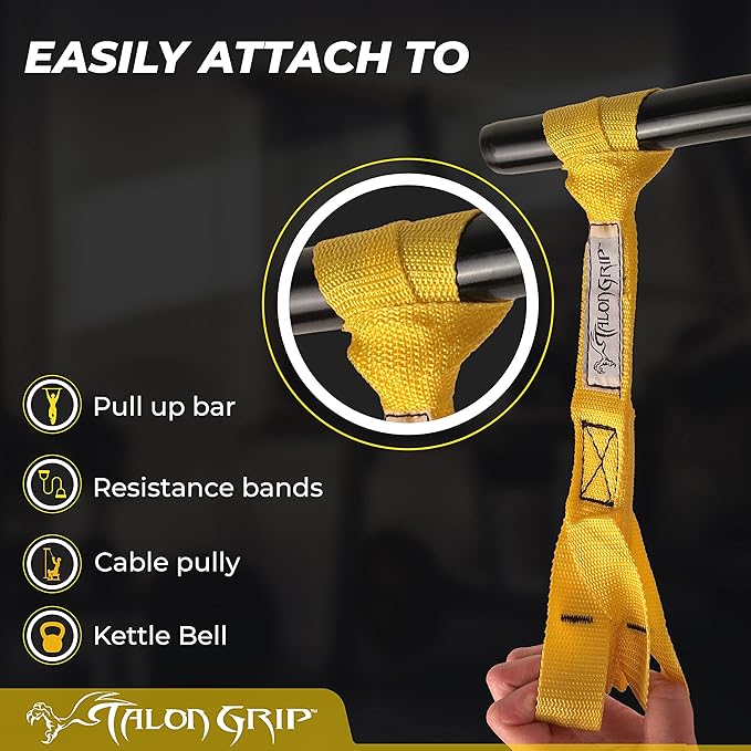 Core Prodigy Talon Pull Up Grip Strength Straps - Nylon Finger and Thumb Loops for Grip Training, Rock Climbing, Hand and Arm Strengthener