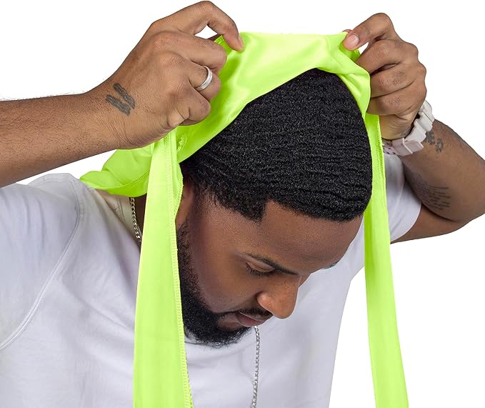ForceWave 2 Pieces Silky Durag Pack for Men Women Waves, Premium Satin Deluxe Du-rag