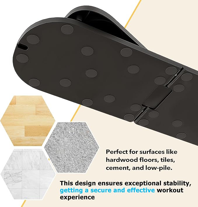 Pilates Board, Multifunctional Pilates Reformer Machine with Ab Trainer, Portable Pilates Reformer for Core & Full Body Workout, Foldable Home Gym Pilates Equipment for Women & Beginners