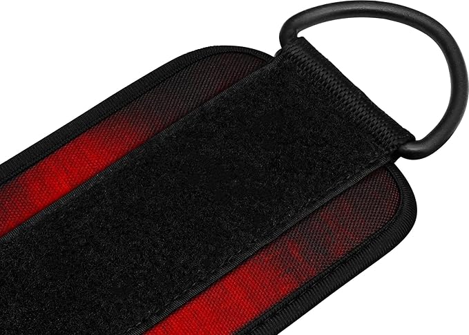 RDX Ankle Straps for Cable Machines – 7MM Neoprene Padded 10"x4" Adjustable Gym Cuffs with Dual D-Rings – Weight Attachments for Wrist Glutes Leg Kickbacks Hip Abduction Strength Workouts – Men Women