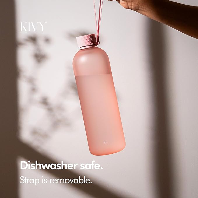 KIVY Tritan Water Bottle 2nd Generation (Rose, 50oz)