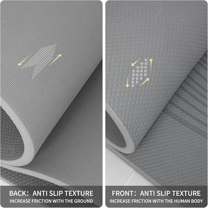 Large Yoga Mat-72’x36’x0.4’ Extra Width & Thick,Comfortable,Non-Slip Exercise Mat-Works Great on All Floor for Stretching,Yoga Studio,Gym or Home Workouts