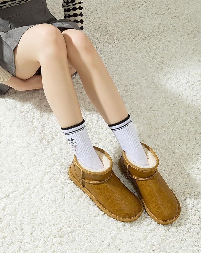 Yawlsow Pilates Grip Socks for Women Yoga Grippy Socks Cute Barre Non Skid Athletic Crew Sticky Sock Workout Hospital