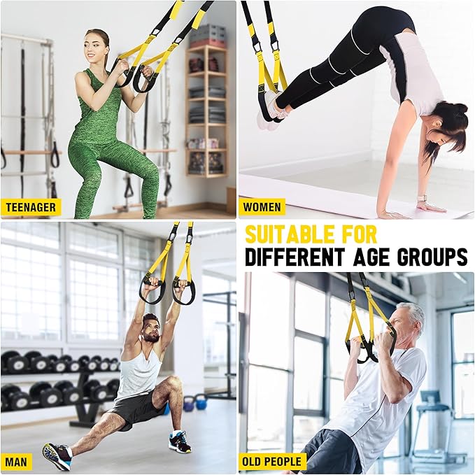 Home Resistance Training Kit - Bodyweight Resistance Bands with Handles, Door Anchor, Fitness Straps for Full-Body Workout, Heavy Duty Exercise Bands for Home Gym