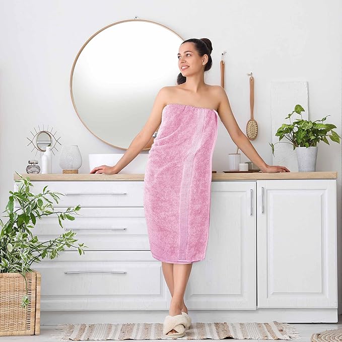 Utopia Towels Luxurious Jumbo Bath Sheet 2 Piece, 600 GSM, 35 by 70 Inches, 100% Ring Spun Cotton, Highly Absorbent and Quick Dry Extra Large Bath Towel, Super Soft Towel, Pink