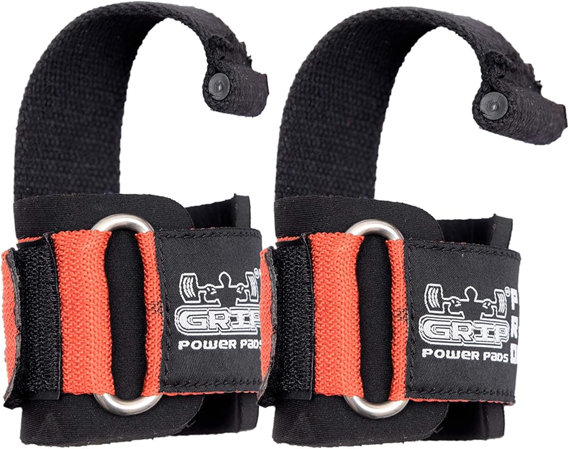 Lifting Dowel Straps Neoprene Padded Wrist Wraps Power Weight Lifting Training Gym Grips Straps Wrist Support Bandage Set of 2 Alternative to Hooks