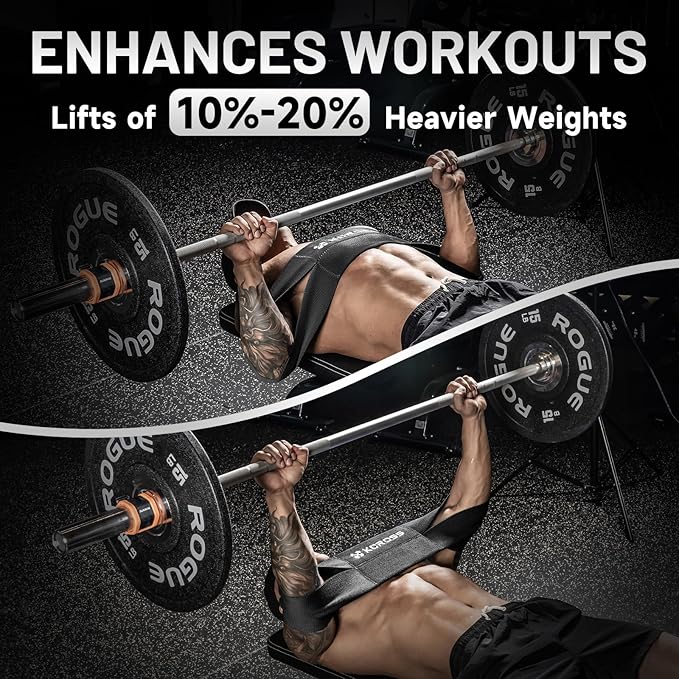 KCROSS Bench Press Band for Men and Women, Weight Lifting Bench Press Band, Push Up Exercise Bench