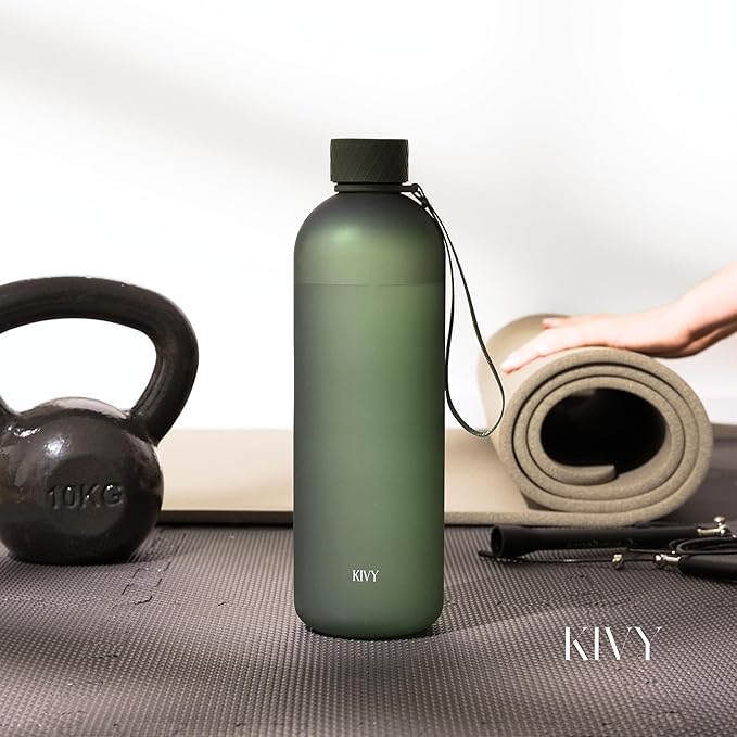 KIVY Tritan Water Bottle 2nd Generation (Cream Clear, 50oz)
