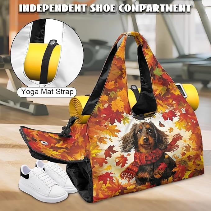 Yoga Mat Bag for Women Men Large Carryall Tote with Adjustable Shoulder Strap for Gym Yoga Travel Pilates Office