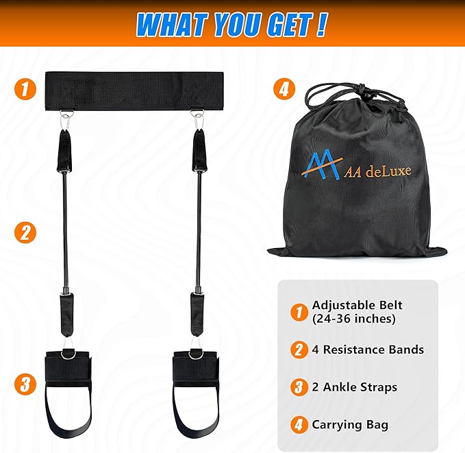 | Jump Dunk Vertical Leg Bands Trainer for Basketball, Football, Volleyball, and Strength Training. Tester Exercise Plyometric Jumptrainer Equipment. With high Resistance for higher Jumping.