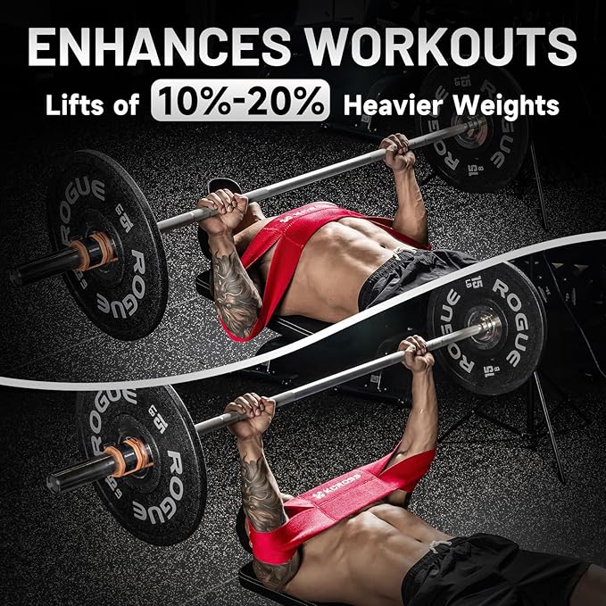 KCROSS Bench Press Band for Men and Women, Weight Lifting Bench Press Band, Push Up Exercise Bench