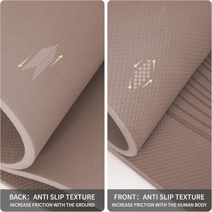 Large Yoga Mat-72’x36’x0.4’ Extra Width & Thick,Comfortable,Non-Slip Exercise Mat-Works Great on All Floor for Stretching,Yoga Studio,Gym or Home Workouts