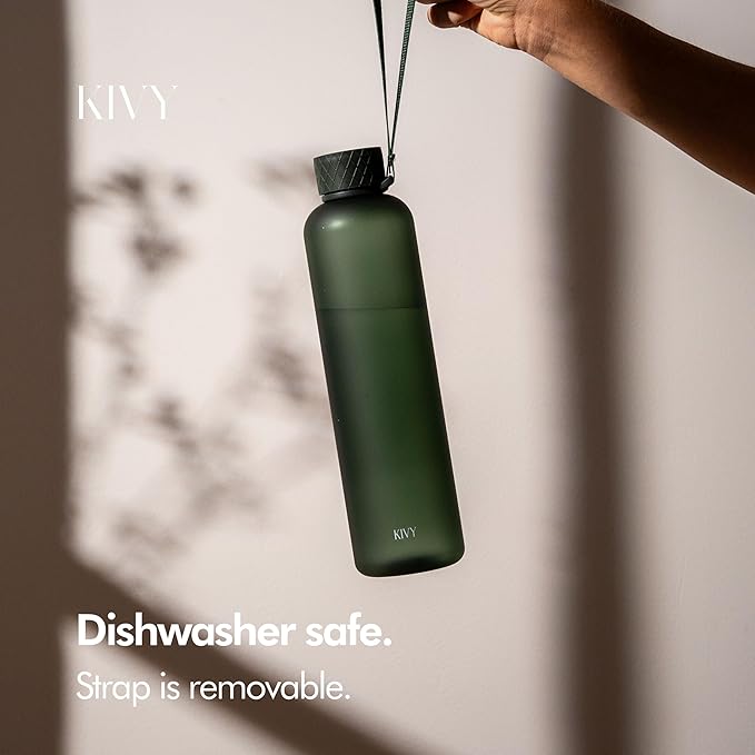 KIVY Tritan Water Bottle 2nd Generation (Dark Green, 32oz)