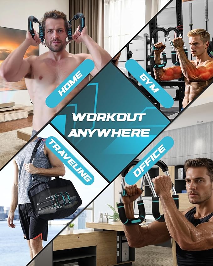 2025 Pro Twister Arm Trainer, Adjustable Power Twister Bar, Chest Shoulder Arm Workout Equipment, Portable Detachable Upper Body Fitness Machine for Home & Gym