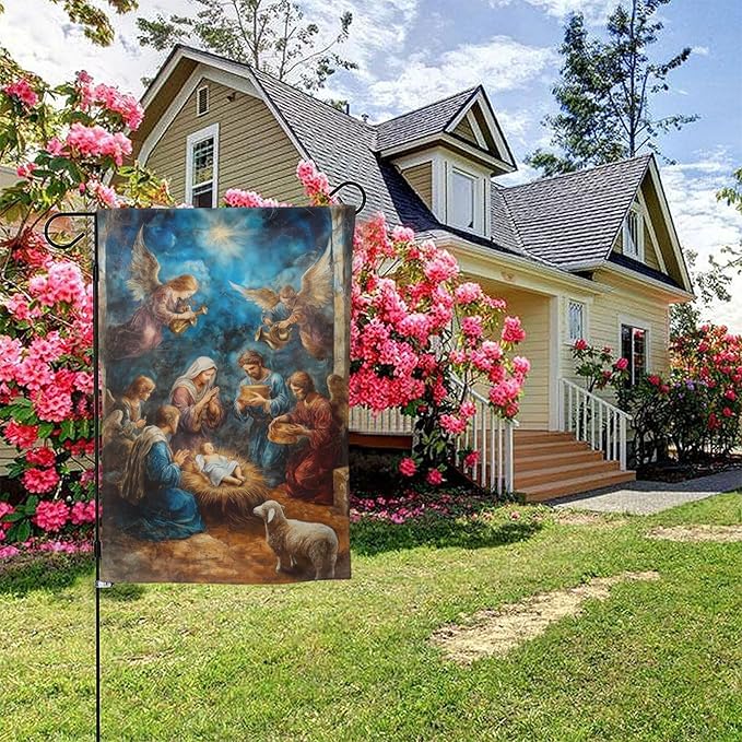 Mary Garden Flag 12x18 In Double Sided Yard Flags Lawn Sign Decor No Flagstand