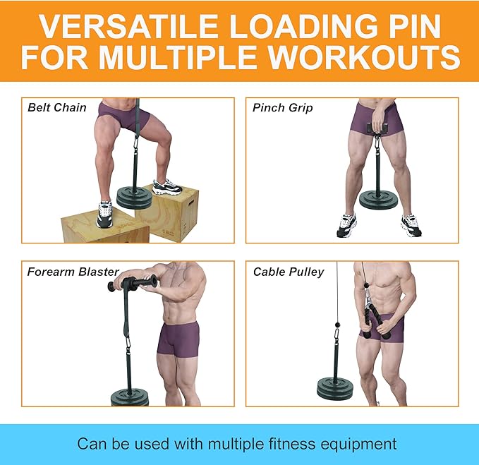 Yes4All Tricep Press Down Cable Machine Attachment Set, LAT Pulldown Attachment, Cable Machine Accessories for Home Gym