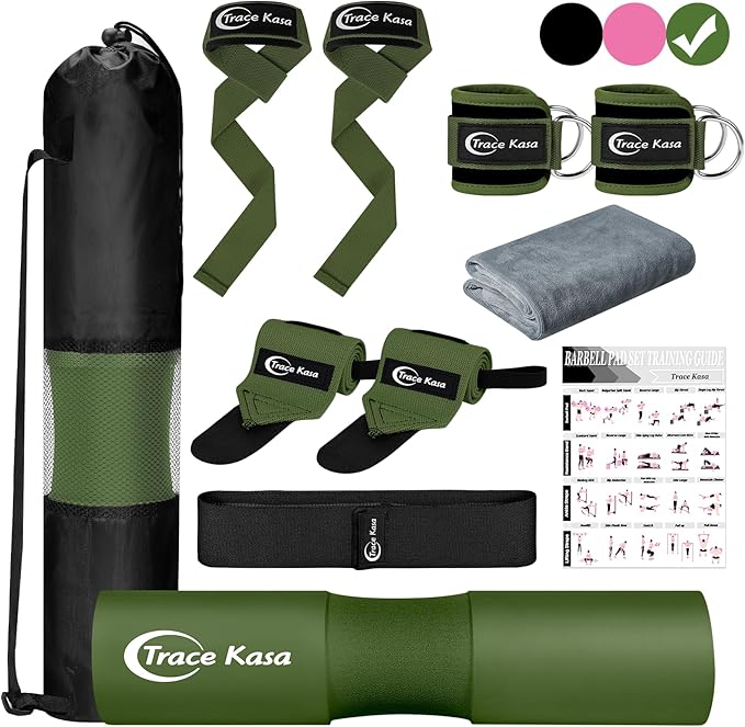 Barbell Pad Set: Hip Thrusts Pad for Squats Weight Lifting Gym Equipment Accessories