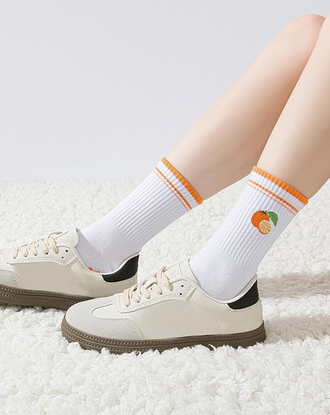 Yawlsow Pilates Grip Socks for Women Yoga Grippy Socks Cute Barre Non Skid Athletic Crew Sticky Sock Workout Hospital