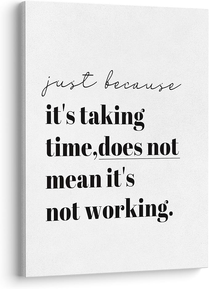XWELLDAN Inspirational Motivational Office Framed Canvas Wall Art Decor, Wall Art for Office,11x14 Inches