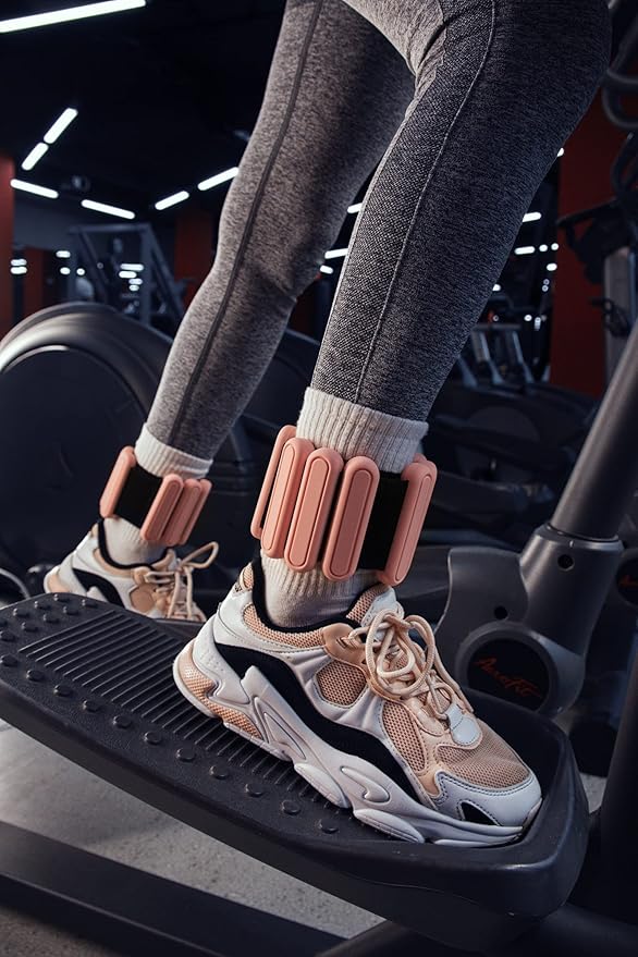 STONESAM Adjustable Wrist & Ankle Weight-Set of 2 (1lb), Wearable Wrist Bracelets for Yoga, Dance, Barre, Pilates, Exercises, Cardio, Aerobics, Walking