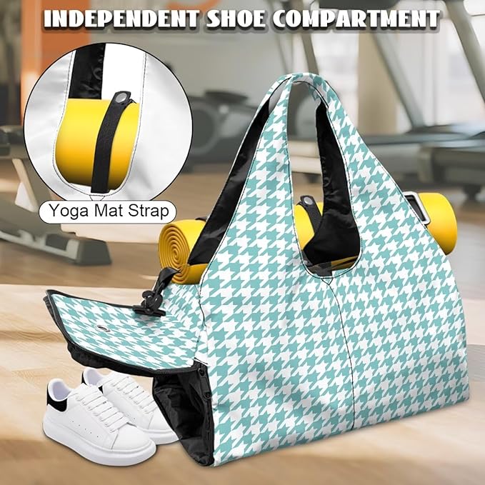 Yoga Mat Bag for Women Men Large Carryall Tote with Adjustable Shoulder Strap for Gym Yoga Travel Pilates Office