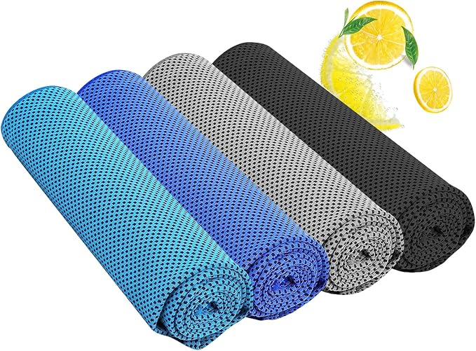 Cooling Towels for Neck/Face Ice Towel Cooling Neck Wraps for Hot Weather Sweat Towels Microfiber Chilly Towel cold Rags Soft Breathable Quick Dry for Indoor /Outdoor/Yoga/ Gym/Working out(40''x12'')