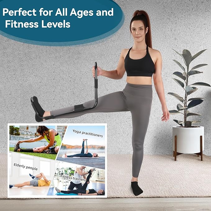 Hamstring Stretcher, Knee Extension Device, Lower Back, Hip & Calf Stretching