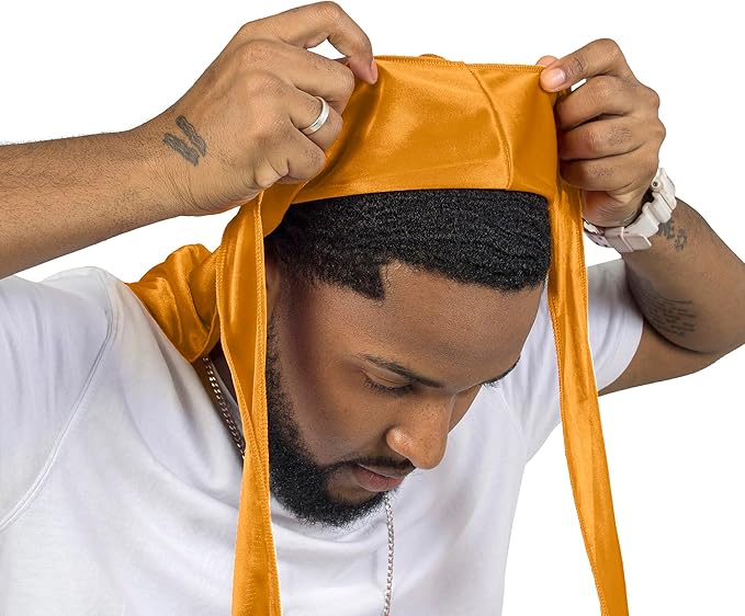 ForceWave 2 Pieces Silky Durag Pack for Men Women Waves, Premium Satin Deluxe Du-rag
