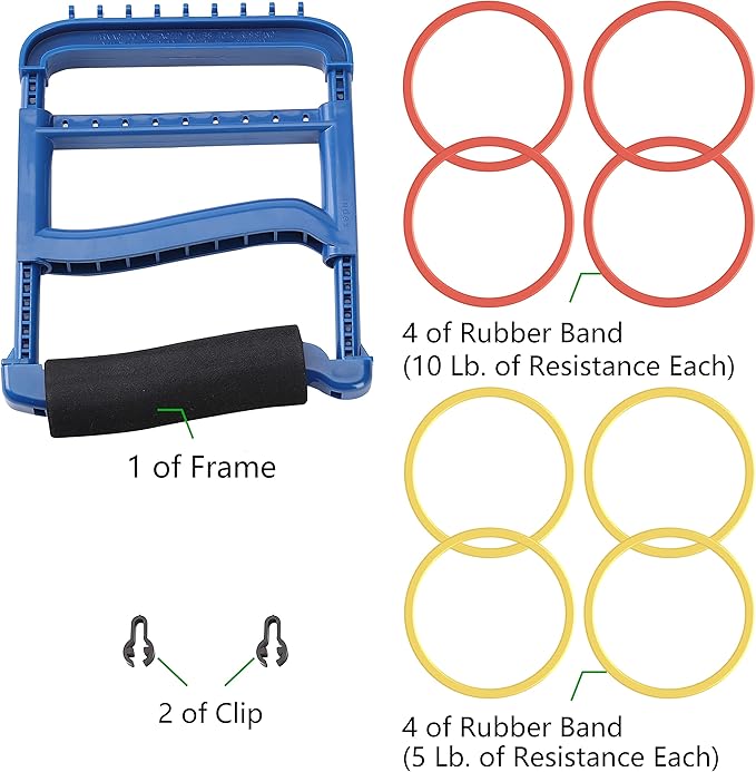 Hand Exerciser,Strength Training Grip Strengthener for Physcial Therapy,Blue