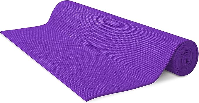 Bean Products Yoga Mat for Exercise - Non Slip Thick Comfortable Workout Floor Mat for Adults and Kids - Eco Friendly Foldable Yoga Mat for Yoga, Pilates, Gym and Stretching