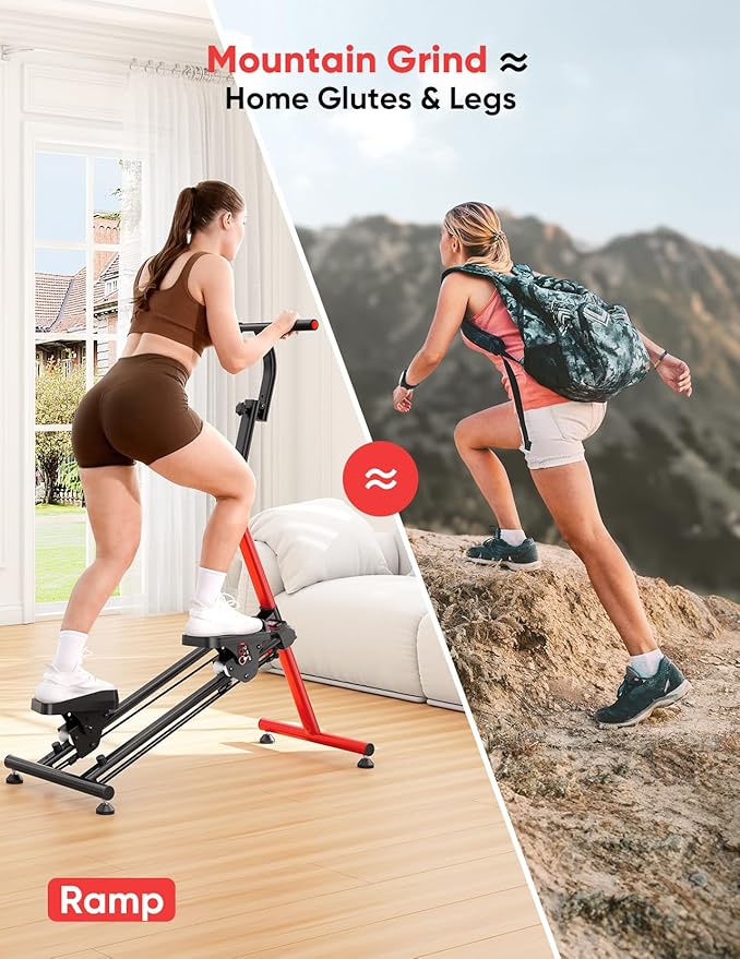 YOLEO Steppers for Exercise at Home, Adjustable Stair Stepper with 3 Workout Modes,Folding Cardio Stair Master with Adjustable Handlebar&Oversized Pedal,90% Pre-Assembled Stair Climber with Caster Mat