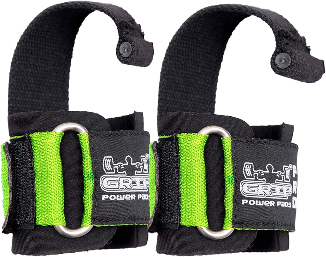Lifting Dowel Straps Neoprene Padded Wrist Wraps Power Weight Lifting Training Gym Grips Straps Wrist Support Bandage Set of 2 Alternative to Hooks